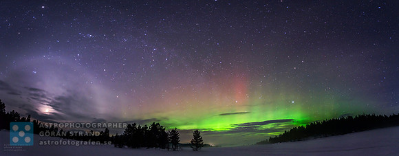 Moon halo in Aurora